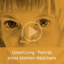 Umsetzung: Porträt eines kleinen Mädchens